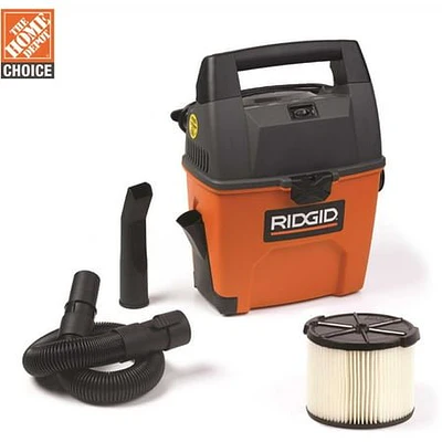 RIDGID WD3050 3 Gal. 3.5-Peak HP Portable Pro Wet Dry Vac