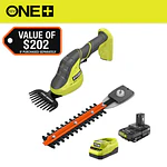 ONE+ 18V Cordless Grass Shear and Shrubber Trimmer with 2.0 Ah Battery and Charger