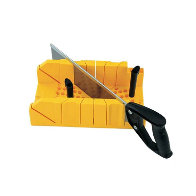 STANLEY 20-600 Deluxe Impact-Resistant Miter Box with Saw  Assembled Product Weight 2.42 lb