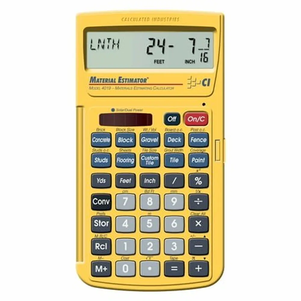 Calculated Industries Material Estimator Calculator