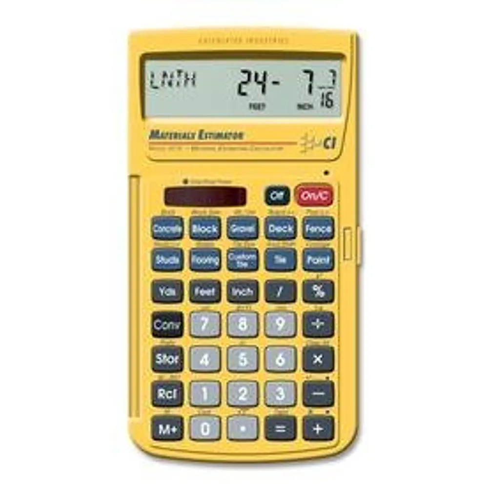 Calculated Industries Material Estimator Calculator