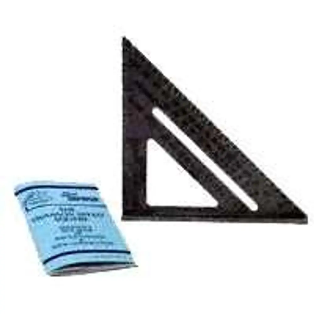 Swanson Tool Co Speed Square with Plain Markings & Swanson Blue Book  Model T0101
