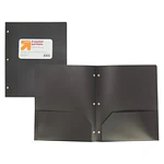 2 Pocket Plastic Folder Black - up&up™