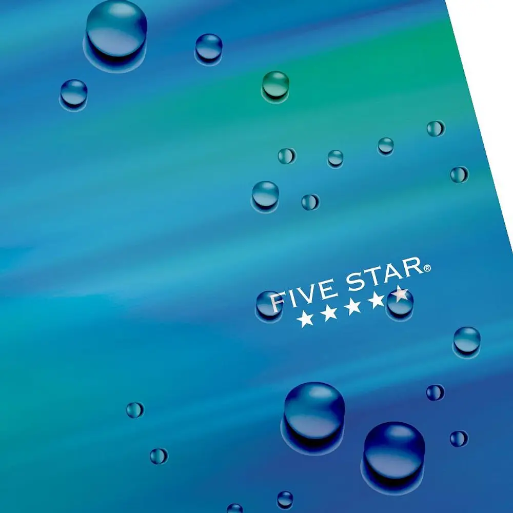 Five Star 4 Pocket Paper Folder Airspun Portfolio