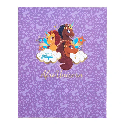 Afro Unicorn 9.25"x11.5" Folder