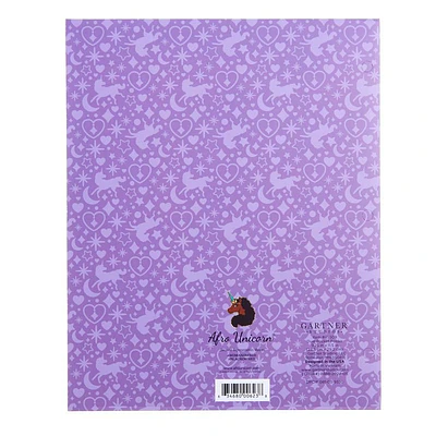 Afro Unicorn 9.25"x11.5" Folder