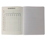 BLACK- Unison Composition Book 80 Sheets College Ruled 9.75 x 7.5