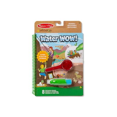 Melissa & Doug Let’s Explore Water Wow! Outdoor Adventure Deluxe Water-Reveal Pad – Reusable On The Go Travel Activity