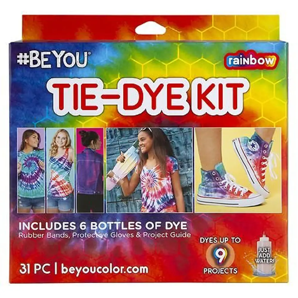 Duncan #BEYOU Tie Dye Kit Assortment with Six Easy-Squeeze Bottles  Perfect For Solo Projects and Family Fun  5 Colors