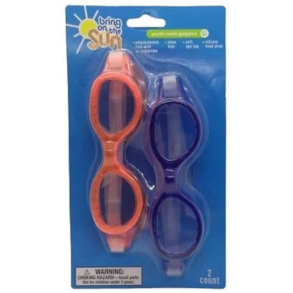 Bring On The Sun Youth Swim Goggles - 2 pack - 2.0 ea