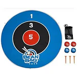 9 Piece Bring on the Sun Bean Bag Toss Summer Yard Game - 1 Target  4 Bean Bags  3 Ground Stakes & 1 Carry Bag