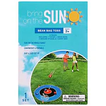 9 Piece Bring on the Sun Bean Bag Toss Summer Yard Game - 1 Target  4 Bean Bags  3 Ground Stakes & 1 Carry Bag