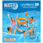 Sun  N Fun 2 In 1 Inflatable PVC Basketball Football Pool Game