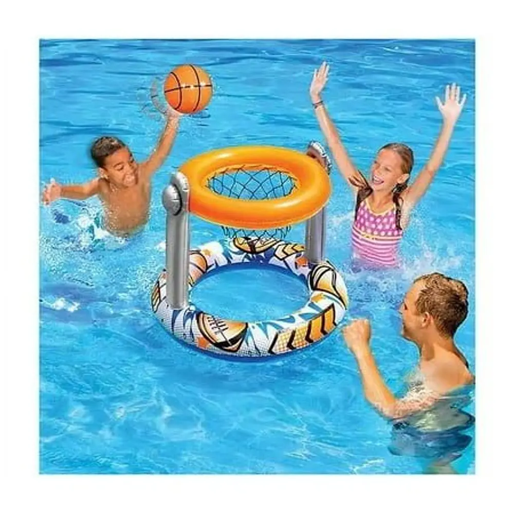 Sun  N Fun 2 In 1 Inflatable PVC Basketball Football Pool Game