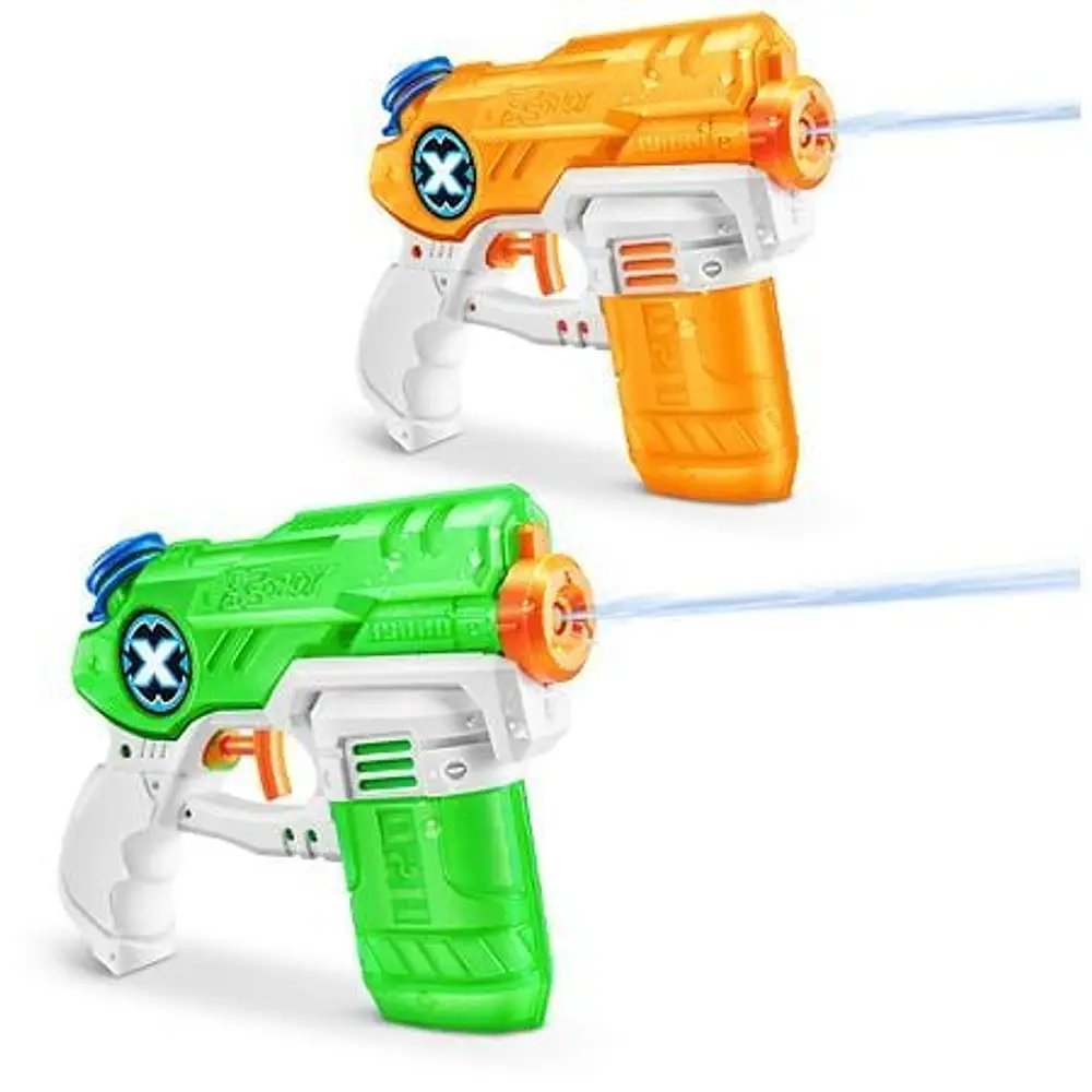 ZURU Soaker Water Twin Pack Blasters and Foam Play  Shoots 16 Feet  2 pieces