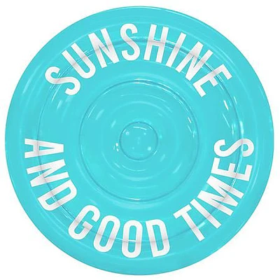 Sunshine and Good Times Pool Candy Inflatable Pool Island Circular Float 60 Dia