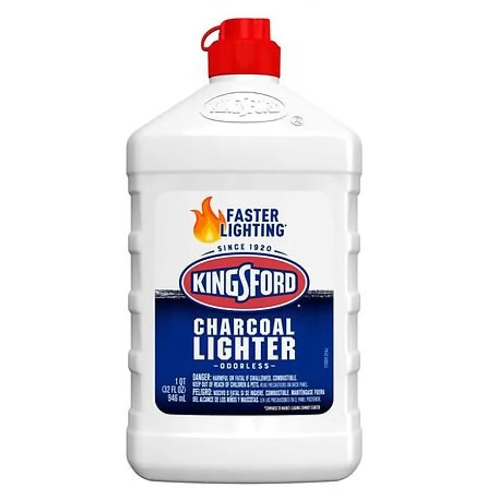 Kingsford 32oz Odorless Charcoal Lighter Fluid Bottle: Quick BBQ Start, No Aftertaste