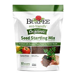Burpee Eco-Friendly Natural & Organic Seed Starting Mix  12 Quart Soil  18.25 in H x 14.25 in L x 7 in W