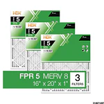 HDX 16x20x1 Standard Pleated Air Filter FPR 5  3-Pack
