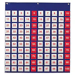 Learning Resources Hundred Pocket Chart - Math Manipulatives  Numbers  Ages 5+