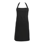 DII Modern Style 100 Percent Cotton Chino Chef Apron in Black