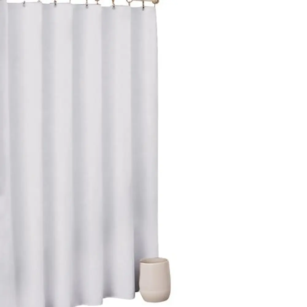 Popular Bath 905106 Shower Curtain  70  x  White