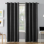 Sun Zero Duran Thermal Insulated 100% Blackout Grommet Curtain Panel  50 X108   Charcoal (Single Panel)