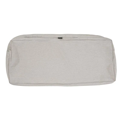 Classic Accessories Montlake FadeSafe Patio Bench/Settee Cushion Slip Cover - 3  Thick - Heavy Duty Outdoor Patio Cushion with Water Resistant Backing  42 W x 18 D x 3 T