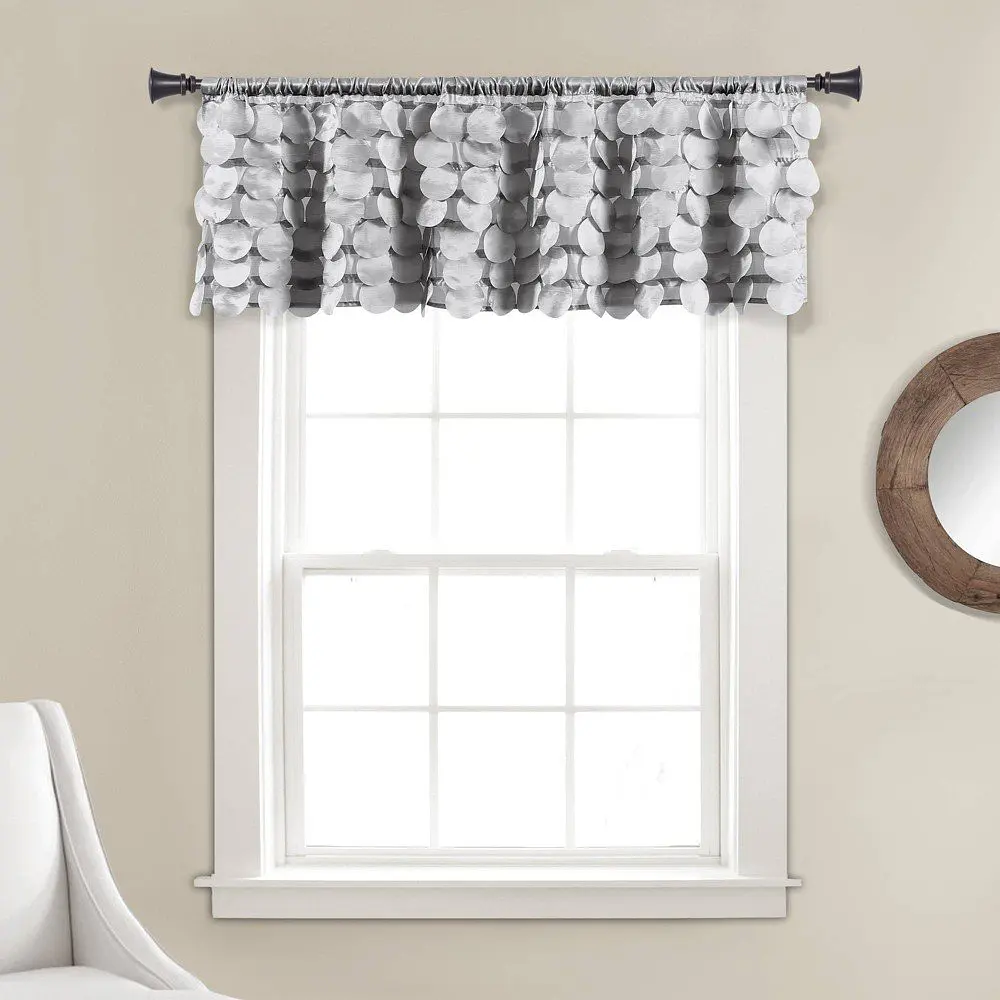 Lush Decor Gigi Valance - Light Gray