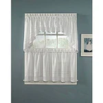 CHF & You Crochet Tailored Kitchen Curtains  Set of 2  Adult