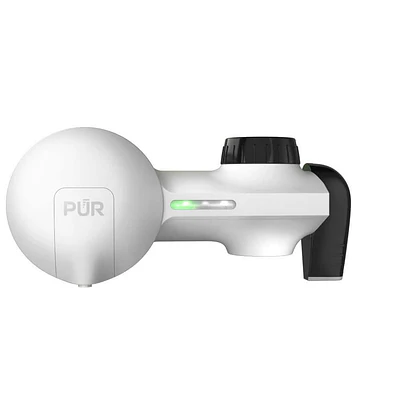Plus Horizontal Faucet Mount Water Filtration System in Matte White