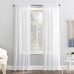 No. 918 Juliette Voile Sheer Rod Pocket Curtain Panel (Single Curtain Panel Only)