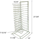 Winco APZT-1015 15-Slot Aluminum Pizza Pan Rack