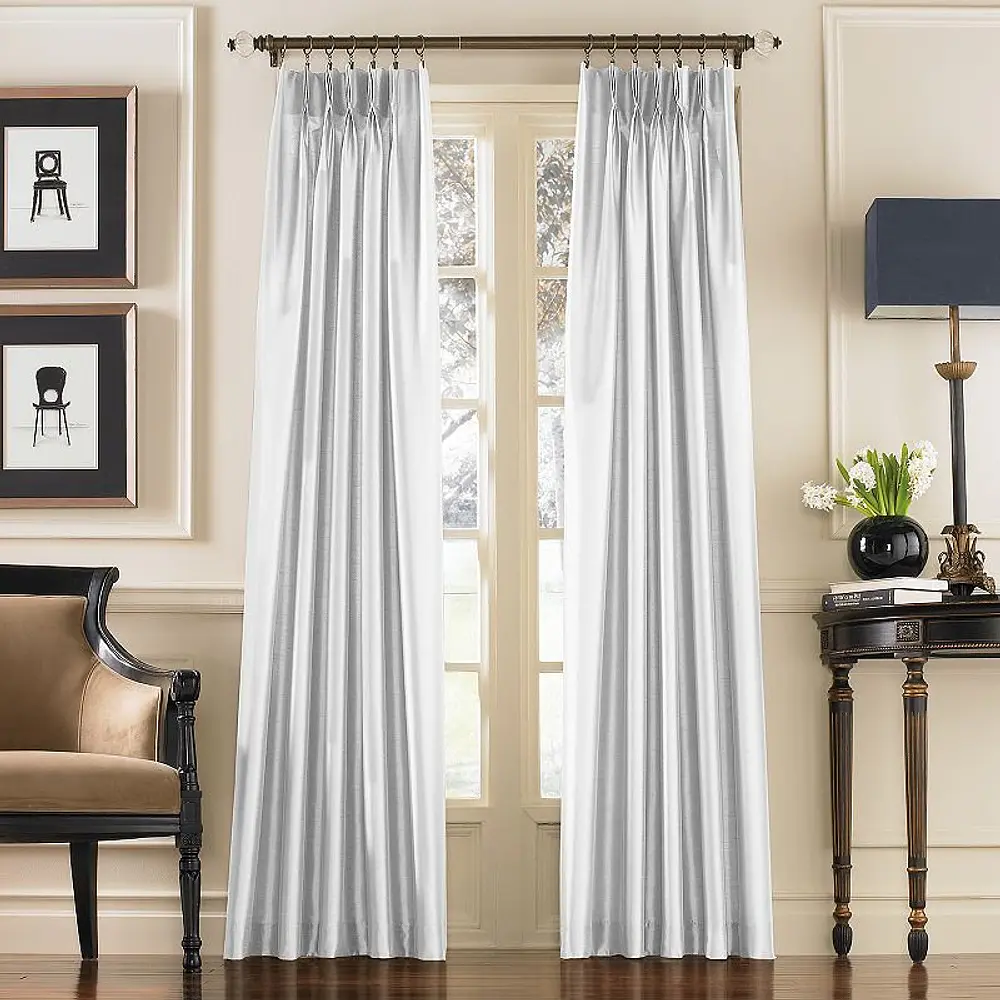 Curtainworks Marquee 95  Single Panel Curtain  White  Adult