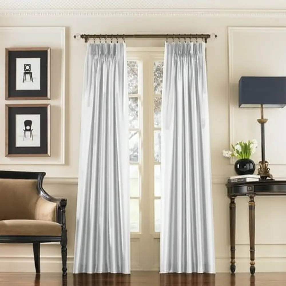 Curtainworks Marquee 95  Single Panel Curtain  White  Adult