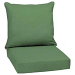 ARDEN Outdoor Deep Seat Cushion Set  24 x 24  Water Repellant  Fade Resistant  Deep Seat Bottom and Back Cushion for Chair  Sofa  and Couch  Moss Green Leala