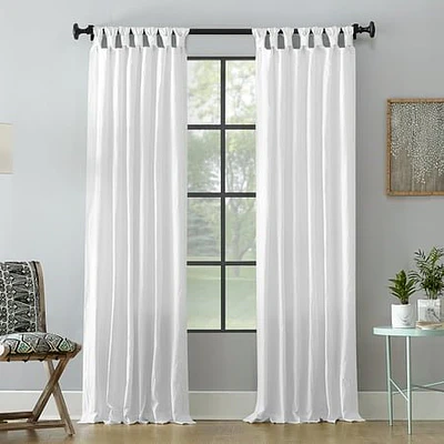 Archaeo Washed Cotton Twist Tab Curtain  84.0  x 52.0   White