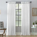 Archaeo Washed Cotton Twist Tab Curtain  84.0  x 52.0   White