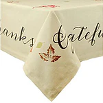 Rustic Leaves Print Tablecloth 60x104
