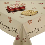 Rustic Leaves Print Tablecloth 60x104