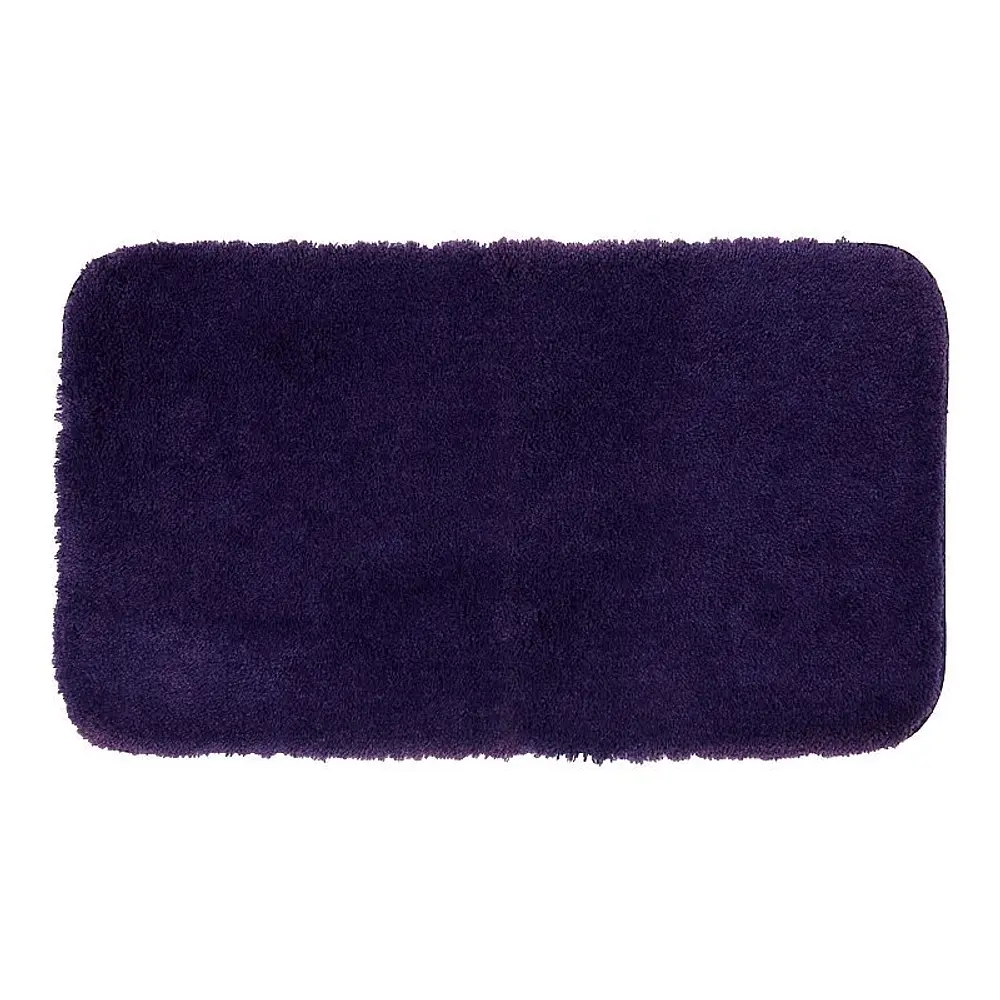 Mohawk Home Pure Perfection Nylon Bath Rug Scatter  Plum 1 5  x 2