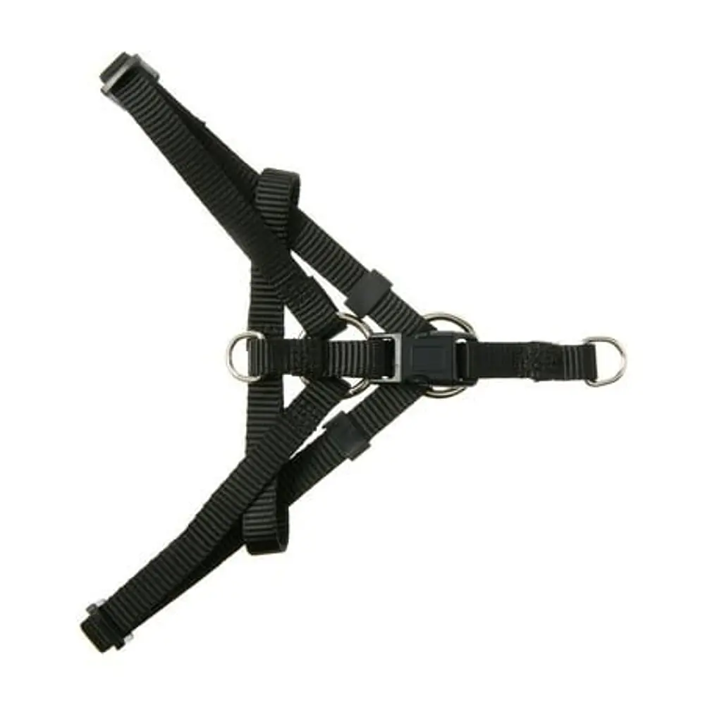Vibrant Life Nylon Step-in Dog Harness  Black  S