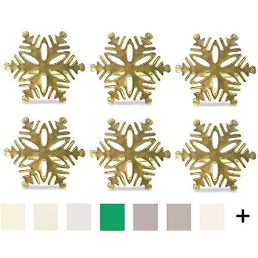 Gold Snowflake Napkin Ring (Set of 6)