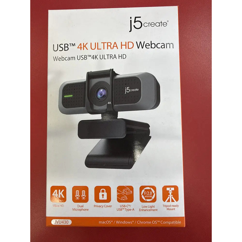 j5create USB™ 4K ULTRA HD Webcam JVU430