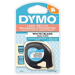 DYMO LetraTag Plastic Label Tape Cassette - White Plastic