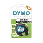 DYMO LetraTag Plastic Label Tape Cassette - White Plastic