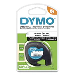 DYMO LetraTag Plastic Label Tape Cassette - White Plastic