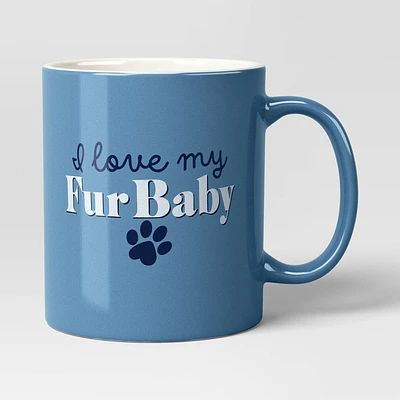 15oz Stoneware 'I Love My Fur Baby' Mug - Room Essentials™