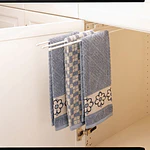 Rev-A-Shelf 563-47 C Under Cabinet Kitchen 3 Prong Pullout Towel Bar