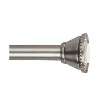 Bath Bliss 42 -72  Iron Tension Shower Rod in Satin Nickel